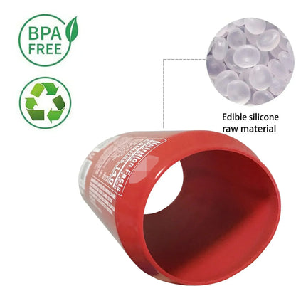 Silicone Beer Can Cover – Bottle Sleeve for 330ml-500ml Cans, Ideal for Golf, Basketball, Park, and Beach Use