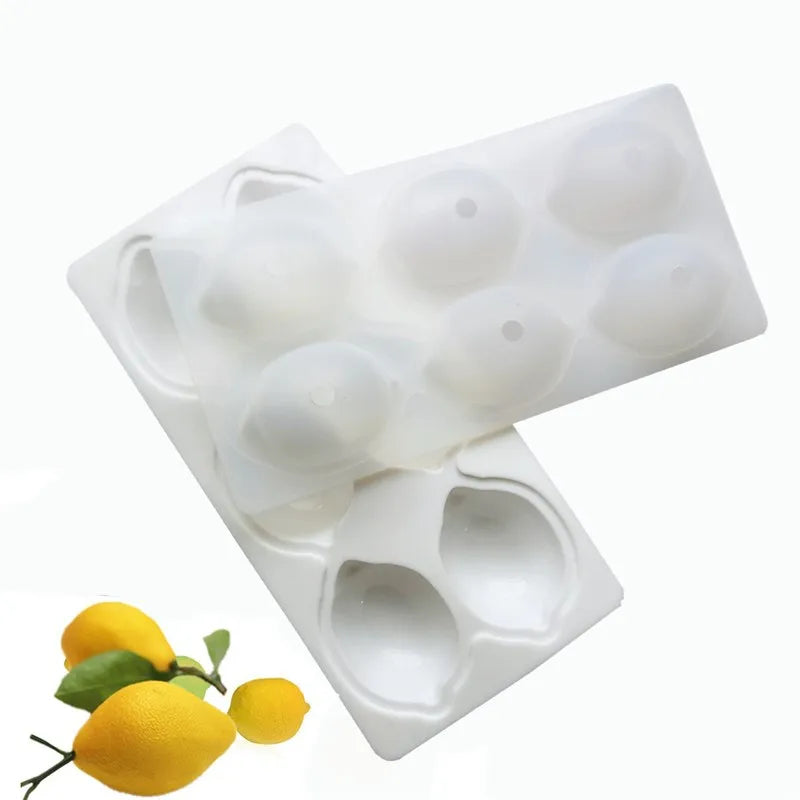 3D Fruit Shape Silicone Cake Mold — French Dessert Baking Tools for Brownies, Mousse & Pastry Decoration