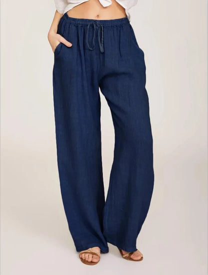 New Arrival: Large Loose Cotton Hemp Casual Pants for Women - Perfect for Summer and Autumn in Europe and America