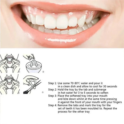 2 Piece Teeth Tray Whitening Braces - Oral Hygiene & Bleaching Teeth Care Tools