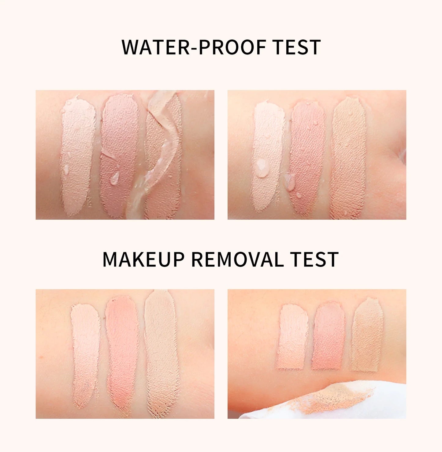 High Coverage Concealer – Anti-Dark Circle, Freckle & Long-Lasting Waterproof BB Cream Foundation for Face Makeup