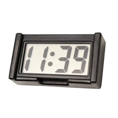 Mini Digital Car Dashboard Clock – Large Screen Self-Adhesive Electronic Clock for Cars & Trucks, Portable Mini Time Display Accessory