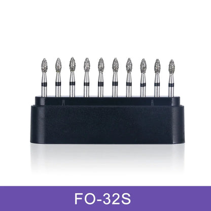 AZDENT Dental Diamond Burs Kit – Multiple Models with Black Storage Box for High-Speed Handpiece