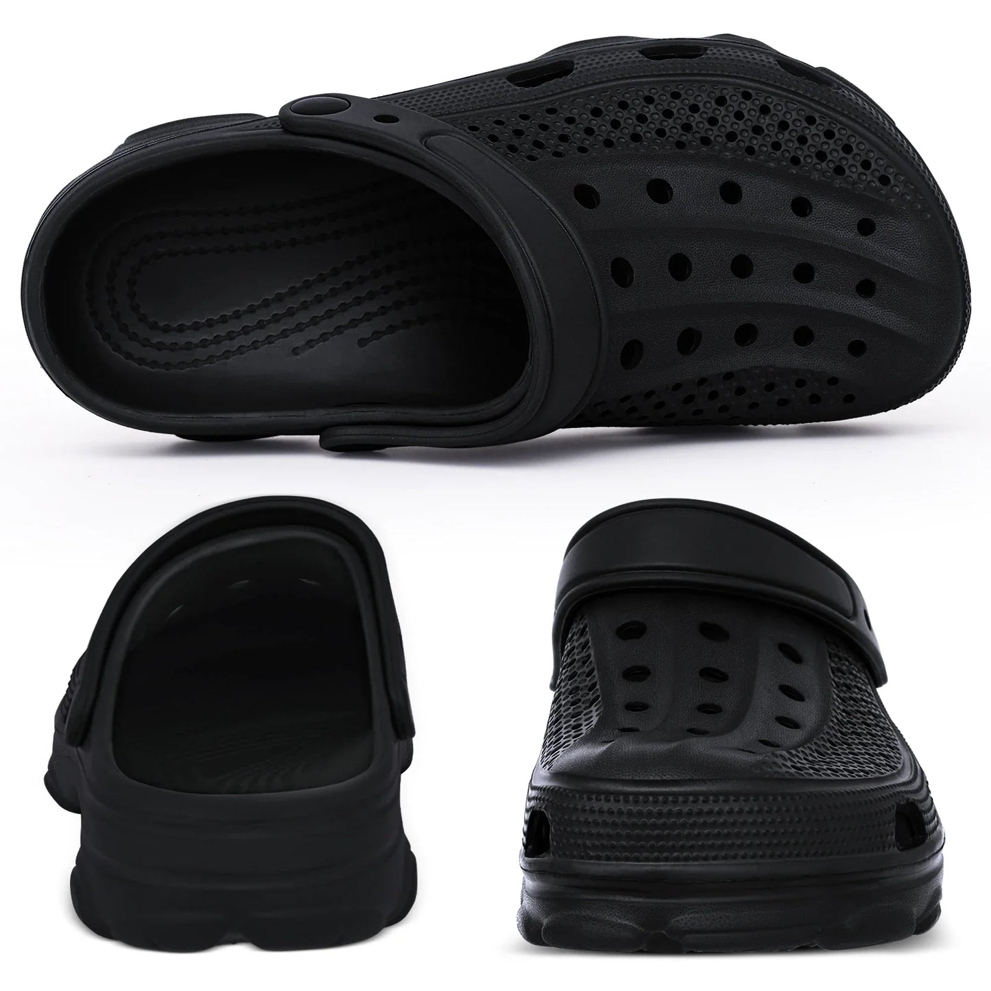 Comwarm Men’s Clogs Slippers – Breathable Non-Slip Garden & Beach Sandals for Indoor Outdoor Casual Wear