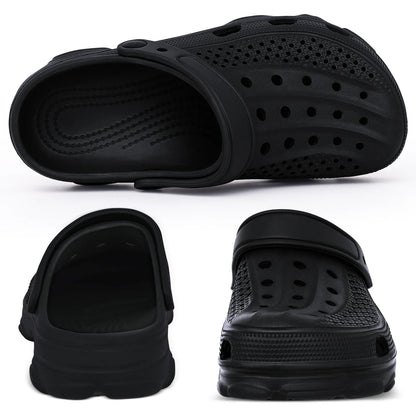 Comwarm Men’s Clogs Slippers – Breathable Non-Slip Garden & Beach Sandals for Indoor Outdoor Casual Wear
