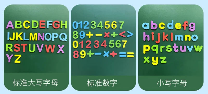 24-76pcs Magnetic Alphabet Letters — EVA Foam Refrigerator Stickers for Toddlers & Kids, Educational Spelling & Counting Toy Gift