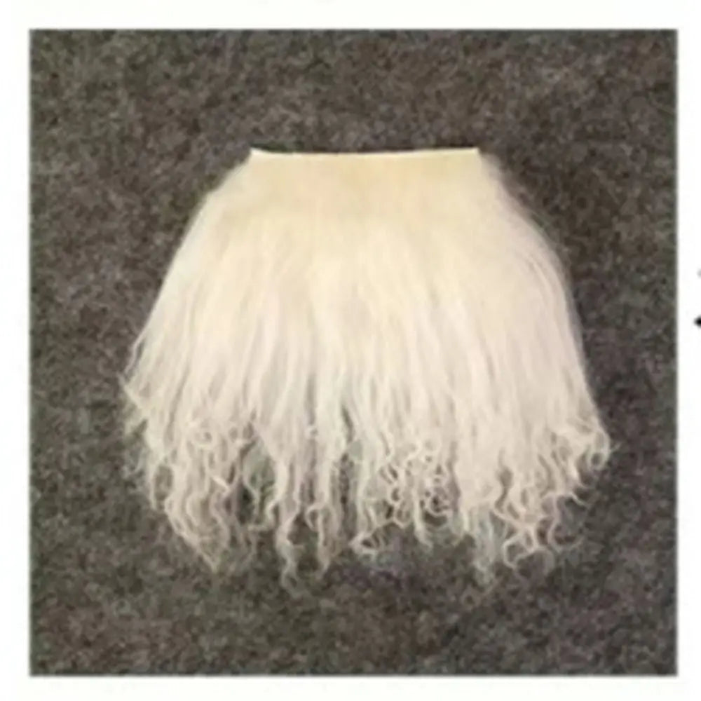 Mongolia Fur Sheepskin Curly Hair Extensions — Cute Wool Texture Wigs for SD, Blyth & BJD Dolls