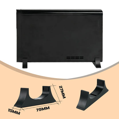 2PCS Horizontal ABS Stand for Wii U Console – Cooling Base Holder with Silicone Pads, Space-Saving Bracket Rack