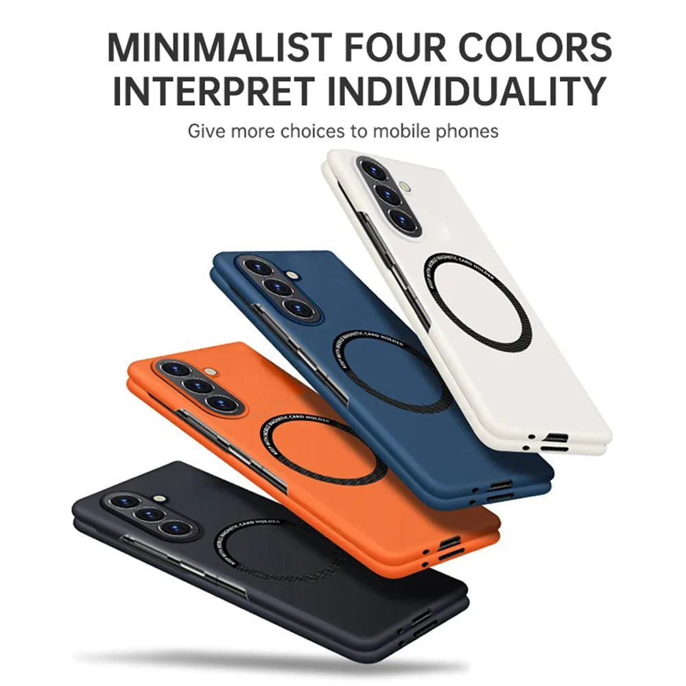 Samsung Galaxy Z Fold 3/4/5/6/7/8 Ultra Thin Skin Feel Case - MagSafe Magnetic Wireless Charging Cover