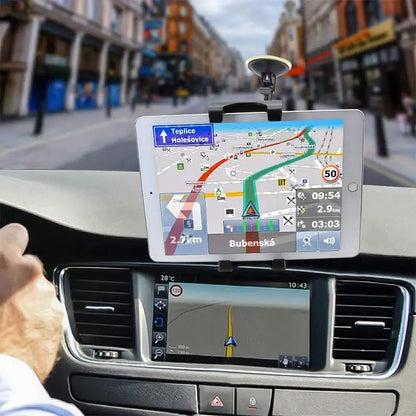 Windshield Car Tablet Stand — Suction Cup Long Arm Holder for iPad 11/12.9 Pro, Air & Mini