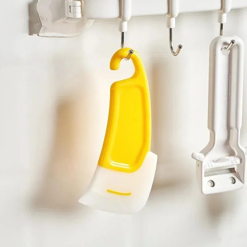 Soft Blade Kitchen Cleaning Spatula Scraper Brush | Pan, Pot & Dish Cleaner Tool for Cooking and Baking