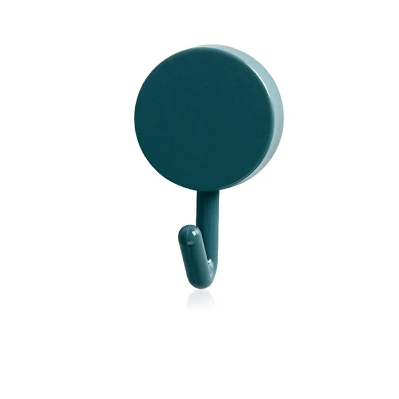 10PCS Self-Adhesive Wall Hooks – Strong No-Drill Hangers for Coats, Bags, Towels & Kitchen, Home Storage Accessories