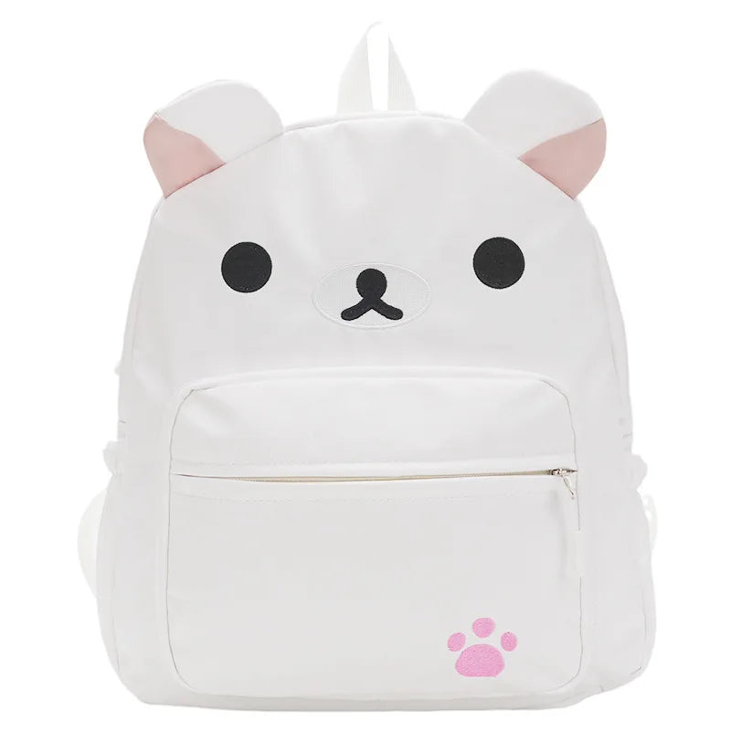 Rilakkuma Anime Backpack — Cute Relax Bear School Bag for Women, Girls & Boys, Outdoor Travel Rucksack Gift