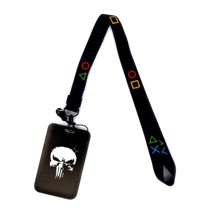 Vintage Tape ID Card Holder with Hanging Rope – Mobile Phone & Chest Card Lanyard
