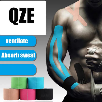 5M Athletic Kinesiology Tape - Elastoplast Sport Recovery Strapping, Waterproof Muscle Pain Relief Bandage for Gym, Tennis