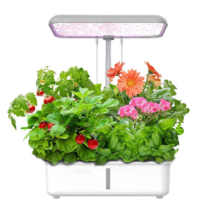 Tuya WiFi Hydroponics System – LED Smart Soilless Indoor Planting Machine with Self-Watering Planter for Home Gardening