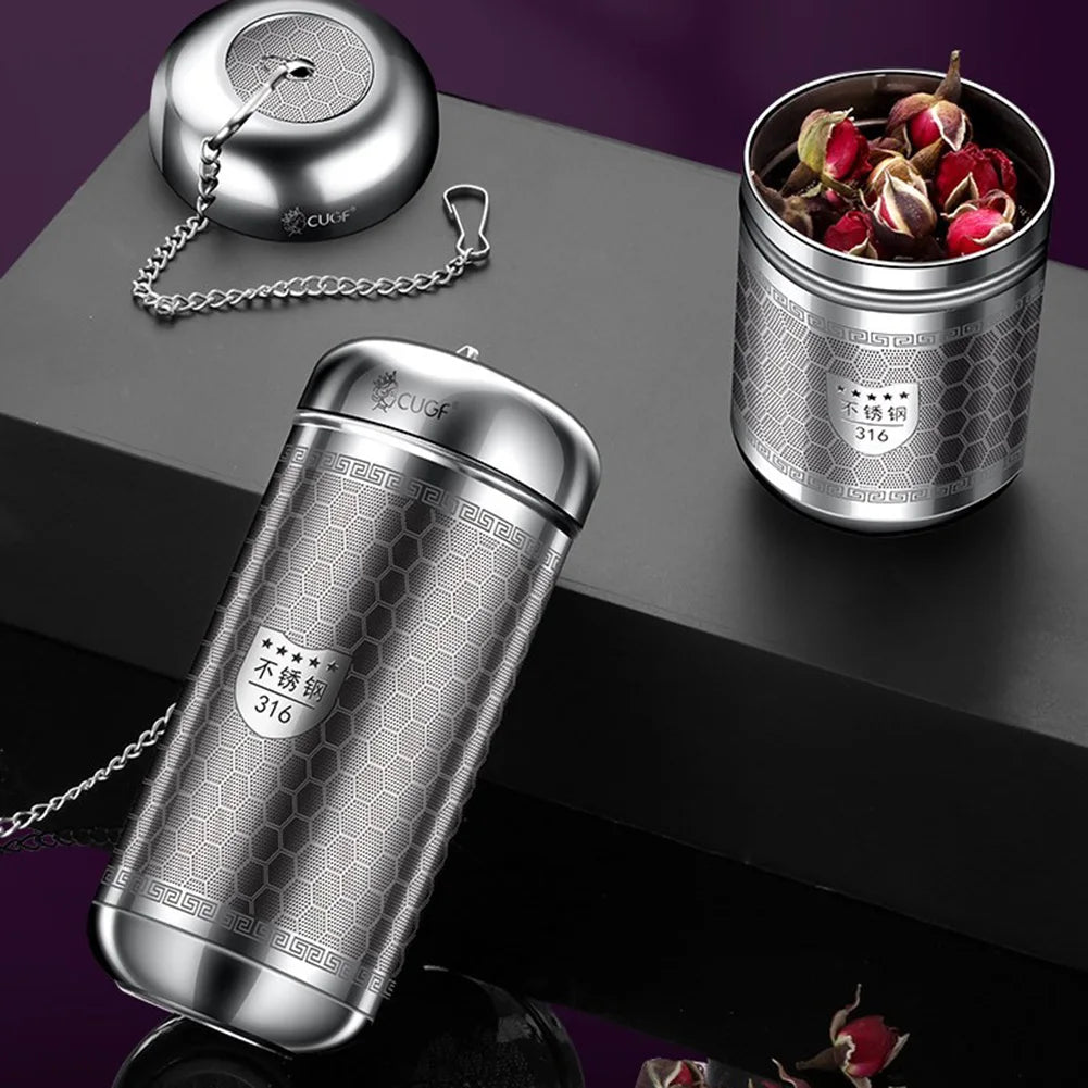 Stainless Steel Tea Infuser & Spice Strainer - Locking Mesh Ball Filter for Tea & Seasoning