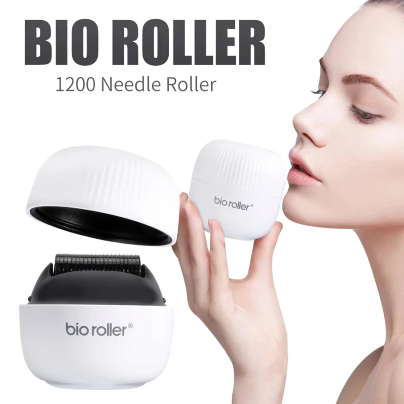 G4 Bio Derma Roller – Stainless Steel 1200-Pin Microneedle Beauty Tool for Skin & Beard