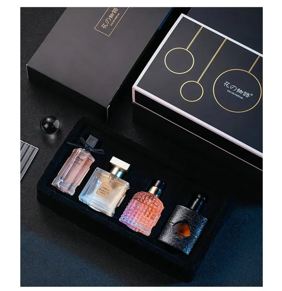 Original Women’s Perfume Set – 105ml Eau de Parfum 4-Piece Gift Box with Fresh Floral & Plant Fragrance