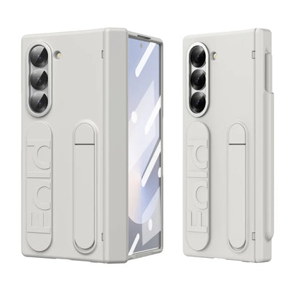 Wristband Hinge Phone Case for Samsung Galaxy Z Fold 3-7 – With Pen Slot & S Pen, Screen Protector Cover