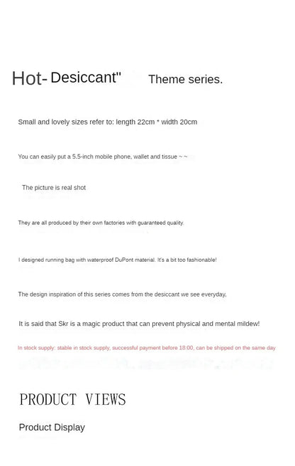 Simulated Desiccant Dupont Paper Shoulder Bag for Women – 2024 Fashion White Small Letter Crossbody Chest Bag Purse