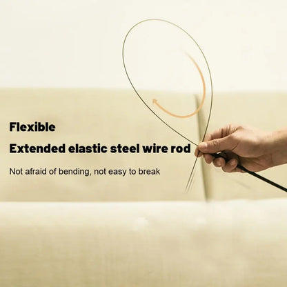 Upgraded Steel Wire Long Rod Feather Cat Teasing Stick: Epoxy Sucker, Self-Hi Cat Toy - No Harmful Ingredients