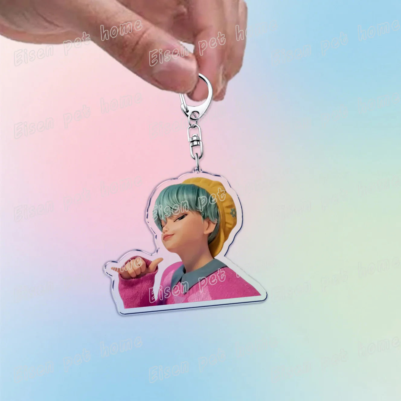 Kpop Demon Hunters Huntrix Saja Boys Keychain Bag Charm Rumi Zoey Jinu Ramen Keyring Fans Gift