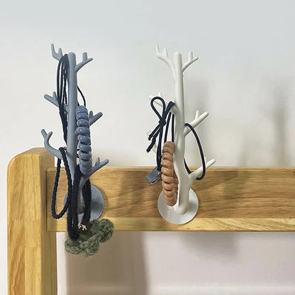 Branch Hook Wall Decor Key Holder - Stylish Coat Rack Hanger and Home Storage Organizer