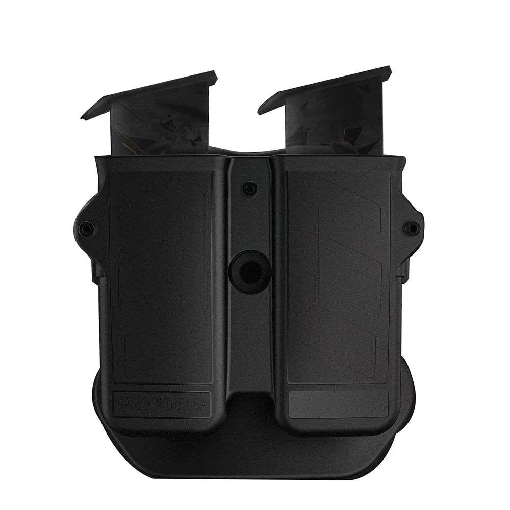 MAGORUI Universal Double Mag Holder - Pistol Magazine Holster for 9mm, 10mm, .40, .45 Double Stack Magazines