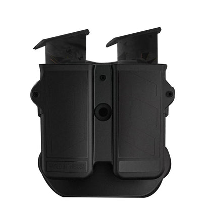 MAGORUI Universal Double Mag Holder - Pistol Magazine Holster for 9mm, 10mm, .40, .45 Double Stack Magazines