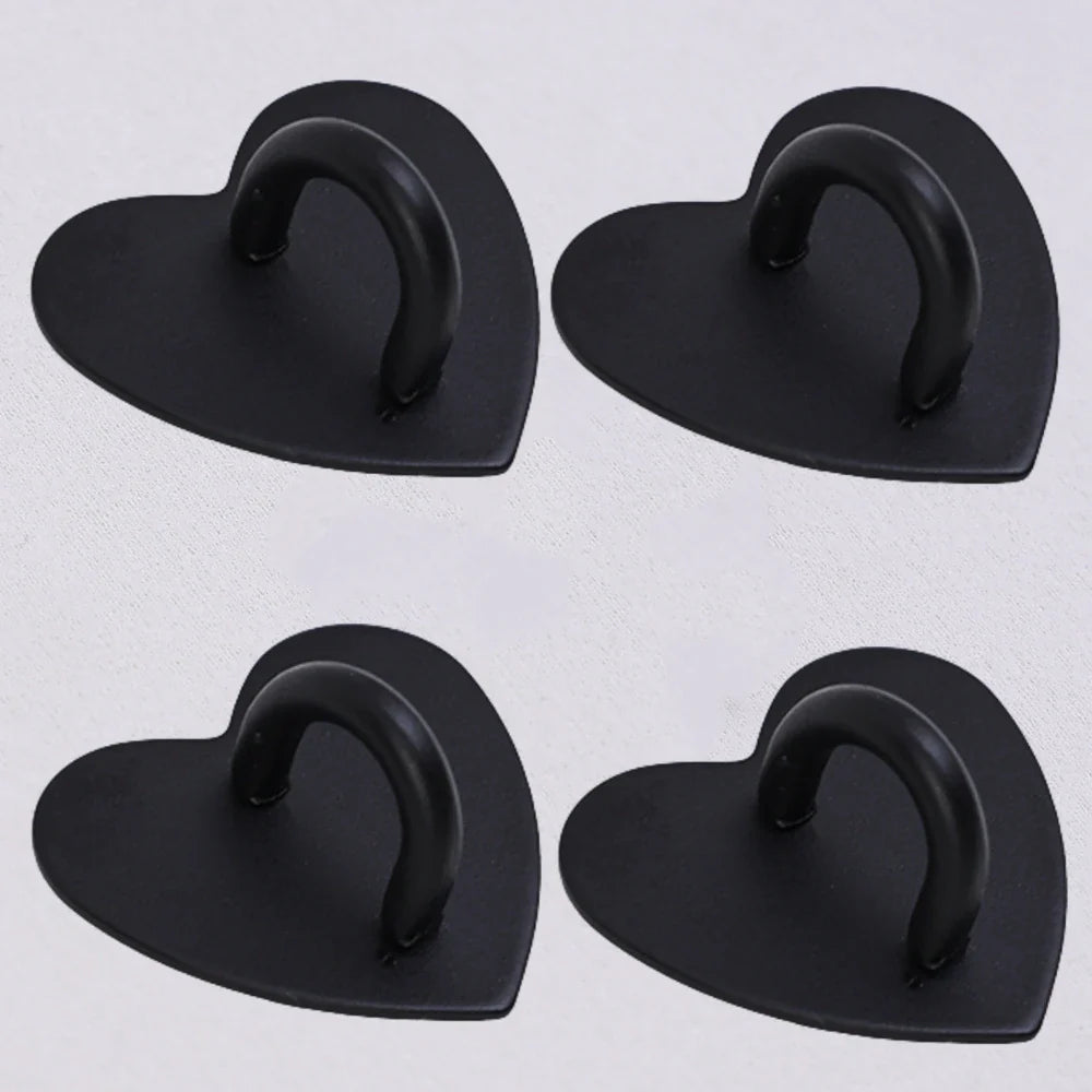 Kawaii Metal Heart Phone Charm — Adhesive Holder, Finger Ring Stand, Case Hook & Buckle Accessory with String
