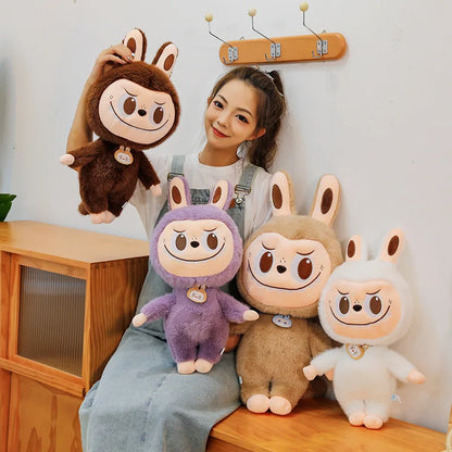 60cm Labubu Cute Rabbit Ragdoll Plush Toy – Soft Mink Fur Cartoon Pillow for Kids Christmas Gift