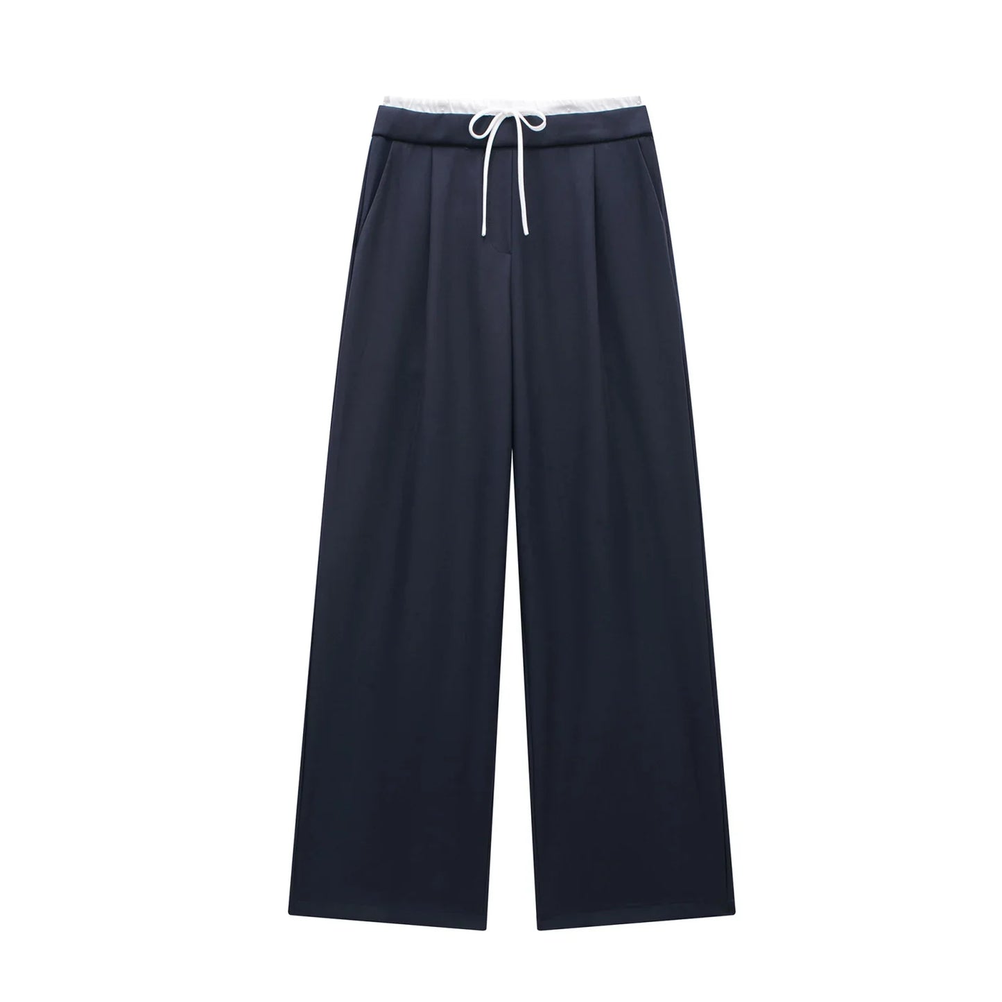 TRAF 2024 Women’s Wide Leg Pants — High Waist Baggy Summer Streetwear Trousers
