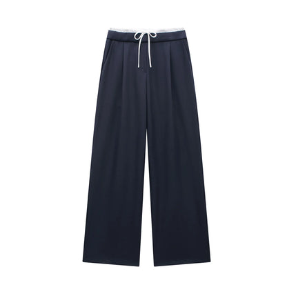 TRAF 2024 Women’s Wide Leg Pants — High Waist Baggy Summer Streetwear Trousers