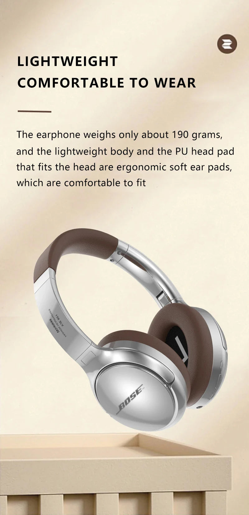 BOSEmini V901 Wireless Bluetooth Headset – Sports Gaming Headphones with Mic, Noise Cancelling Earbuds