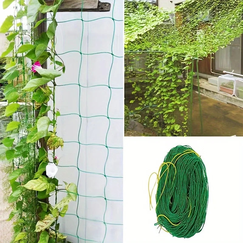 Heavy Duty Garden Climbing Plant Support Net – Durable Nylon Trellis Mesh for Cucumbers, Tomatoes & Fruit Plants
