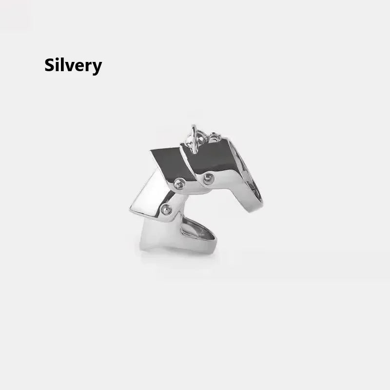 Anime Oosaki Nana Cosplay Metal Armor Ring – Rock Punk Style Movable Joint Jewelry for Unisex Gift