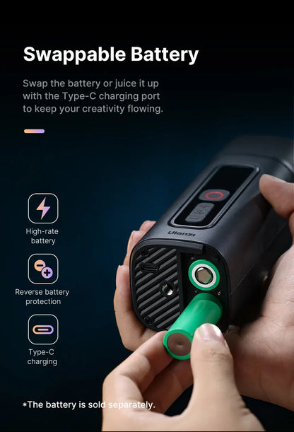 Ulanzi FILMOG Ace 40W Portable Fog Machine — Wireless Dry Ice Fog for Food, Portrait & Video Photography (10m Range)