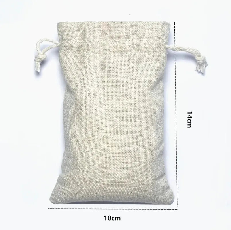 2100PCS Christmas Party Wake-Up Bags – Cotton Linen Storage & Gift Bags for First Aid, Red Cross Hangover Kits