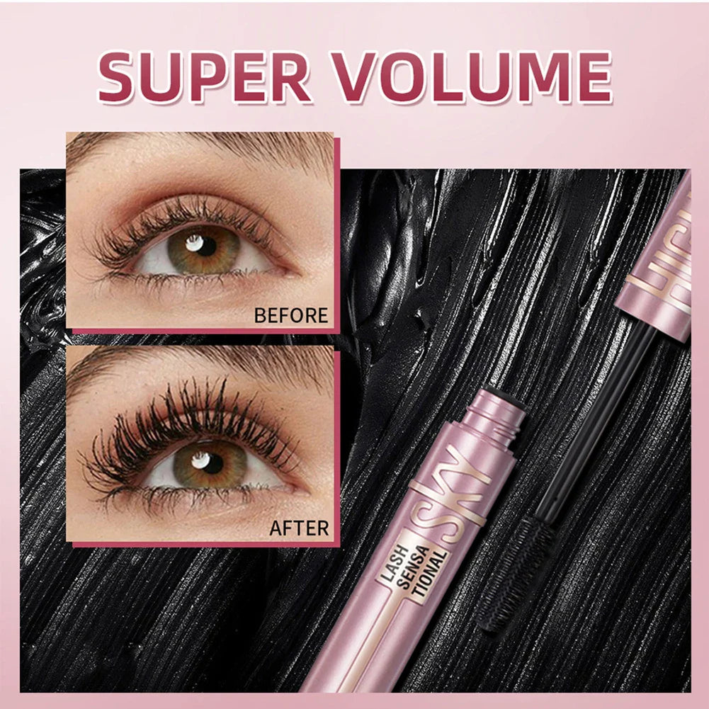 Natural Curling Mascara – Quick Dry, Smudge-Proof Eyelash Cream for Long-Lasting Party Look