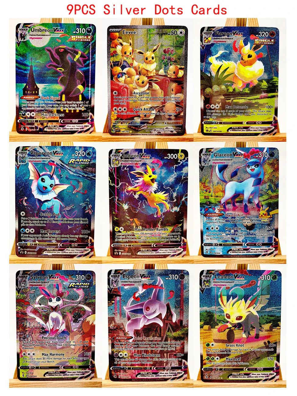 Umbreon, Eevee, Sylveon, Leafeon & Glaceon Anime Toys – Collectible Game Cards & Hobby Figures for Fans & Collectors