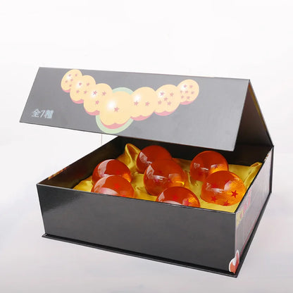 7-Piece Resin Ball Action Figure Set — 1:1 Scale Shenron Wishing Anime Model Toys for Collection & Gift