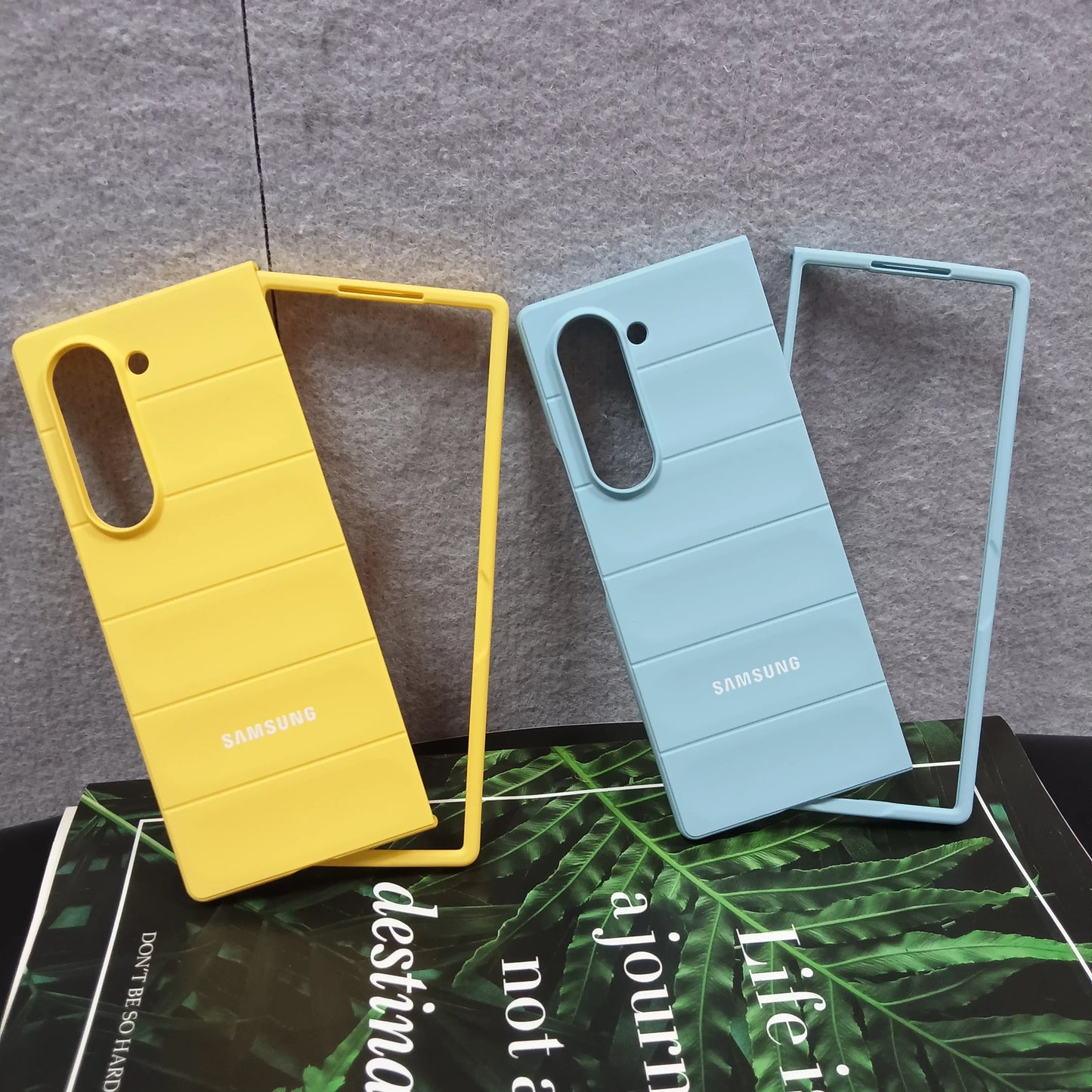 Skin Feel Phantom Shield Case for Samsung Galaxy Z Fold 3-7 – 2-Piece Protective Shockproof Back Cover Set