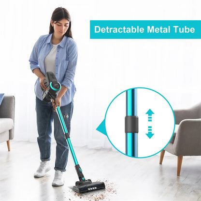 YISORA N300 Cordless Upright Vacuum Cleaner - 20Kpa Ultra Lightweight Stick Vacuum for Carpet, Hard Floor, Car, and Pet Hair