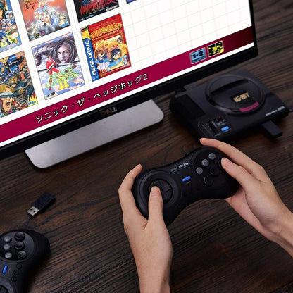 8BitDo M30 2.4G Wireless Gamepad – Sega Genesis & Mega Drive Mini Compatible Original Retro Controller for Classic Gaming