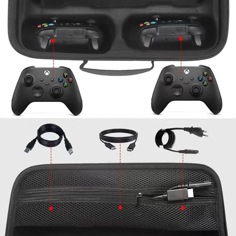 Hard Case Bag for Xbox Series S – Travel Storage Organizer for Console, Gamepad & Accessories