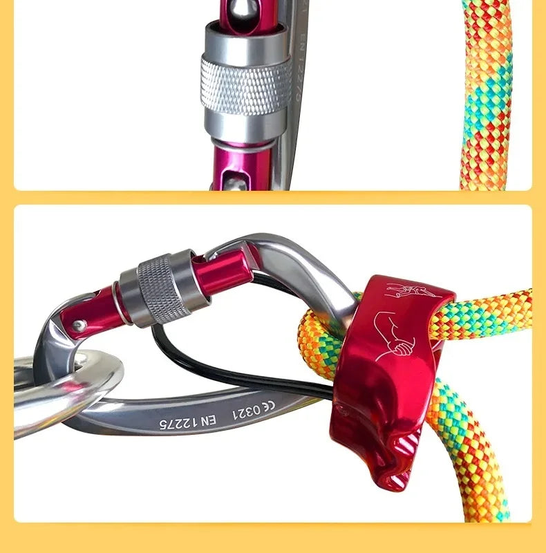 25kN Aluminum ATC Descender – Rock Climbing & Mountaineering Rigging Gear for Indoor/Outdoor Use