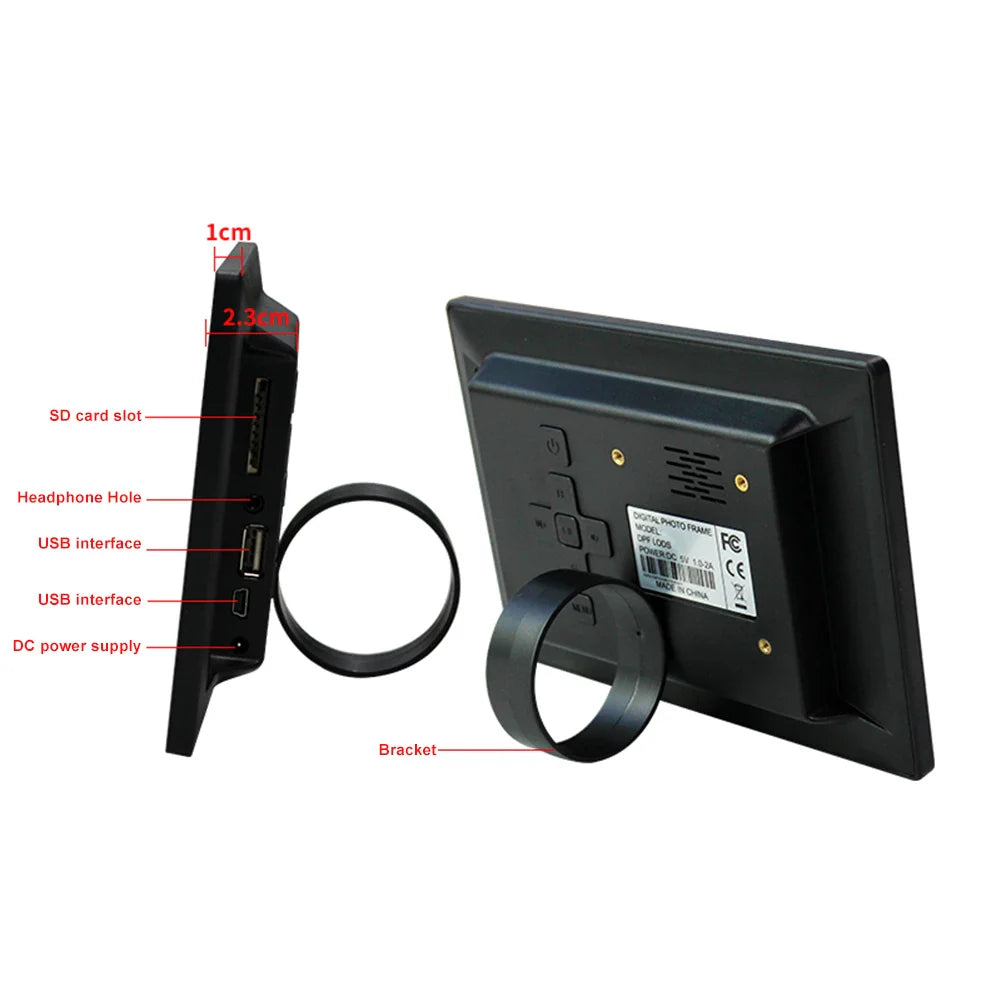 7 Inch HD Digital Photo Frame – 800x480 LED Smart Electronic Photo Album | LCD Display, MP3/MP4 Music Player, Remote Control Digital Picture Frame