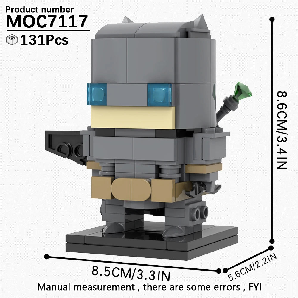 MOOXI Movie Series MOC BrickHeadz Building Blocks Set – DIY Educational Toy for Kids