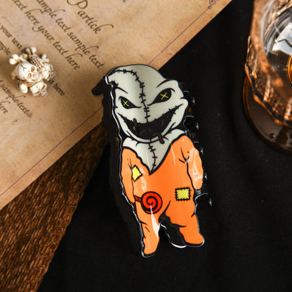 Muweordy Horror Series Hair Claw | Halloween Clown Crab Hair Clip for Women